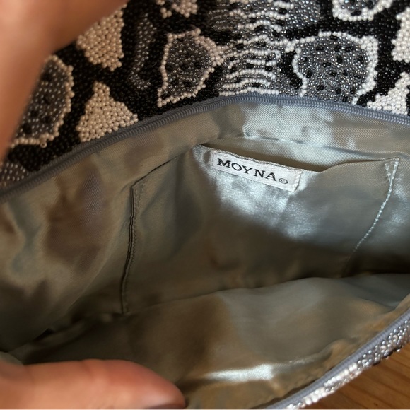 Moyna Beaded Animal Print Couture Clutch - Picture 7 of 9